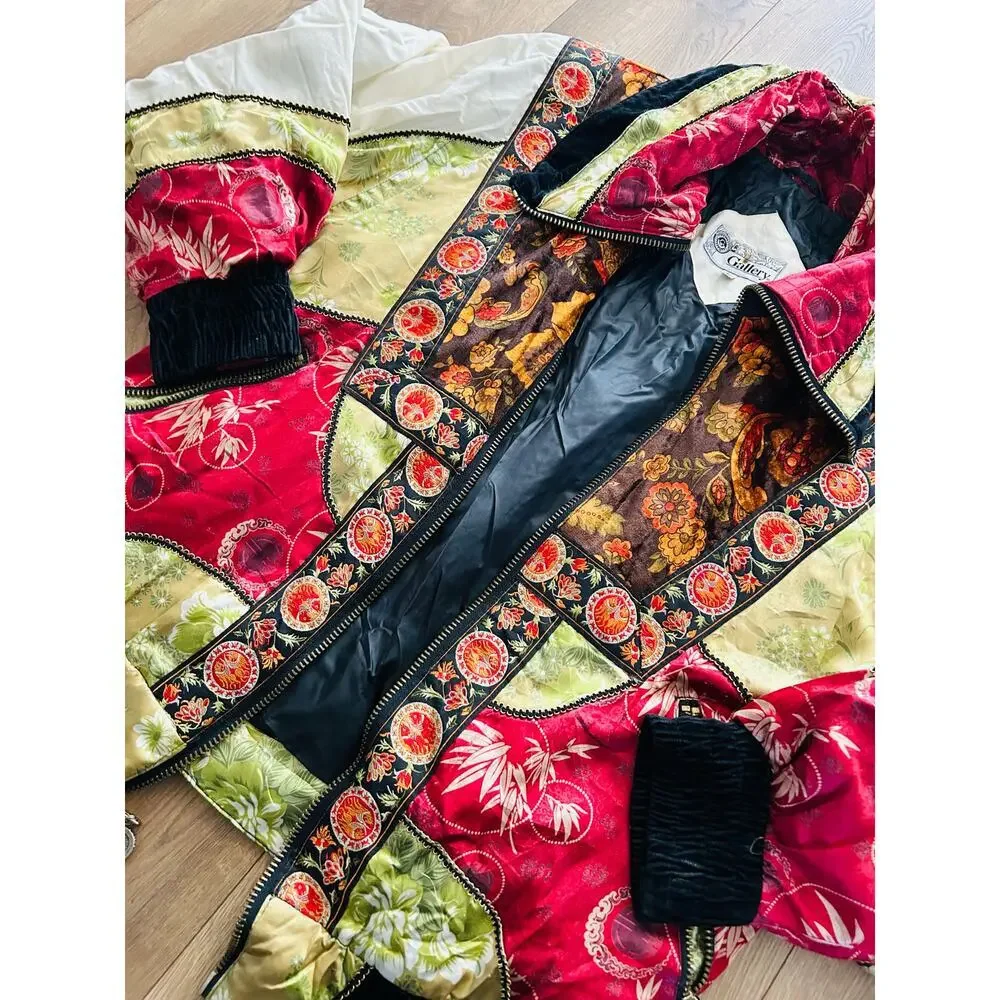 Vintage Patchwork Puffer Jacket